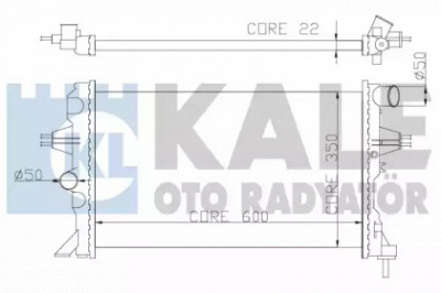 KALE OTO RADYATOR 363500 -  Радиатор, охлаждение двигателя